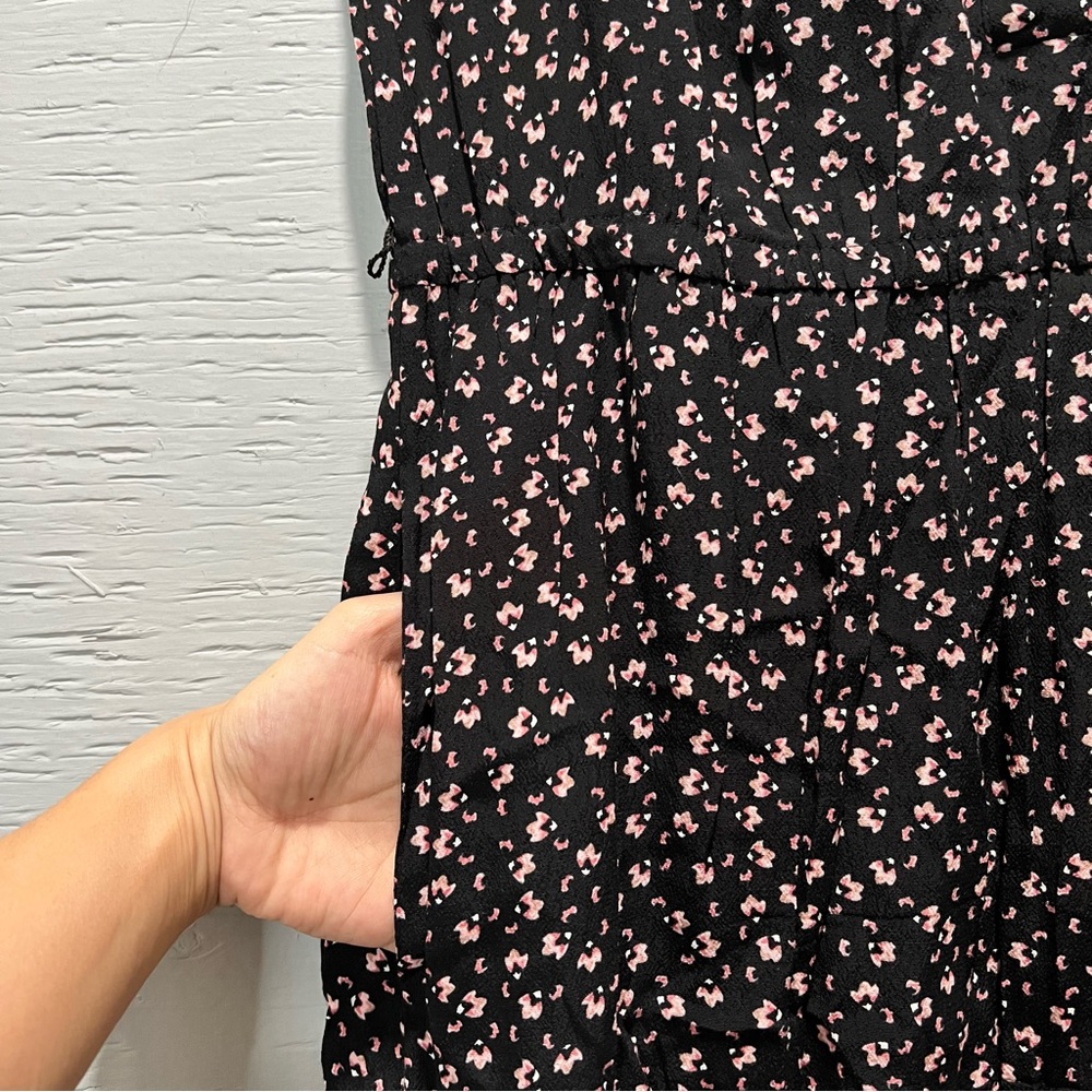 Loft Floral Patterned Button Down Cinched Waist C… - image 3